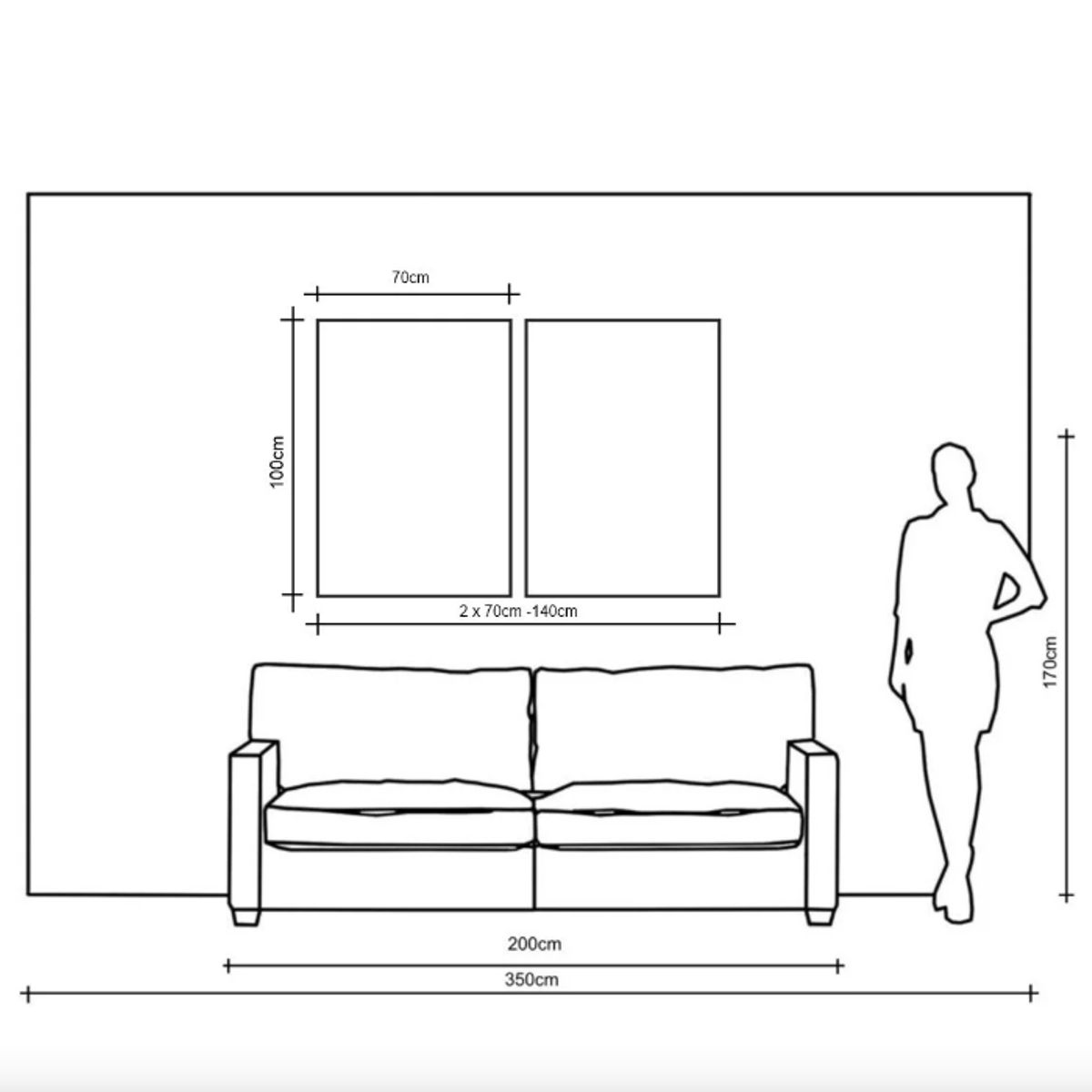 Obraz do przedpokoju 2280Z “Złota geometria” 100x140cm