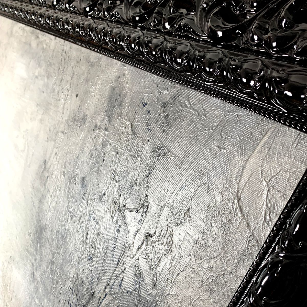 Duży obraz malowany 2033Z "Mroźny dzień" 100x140cm