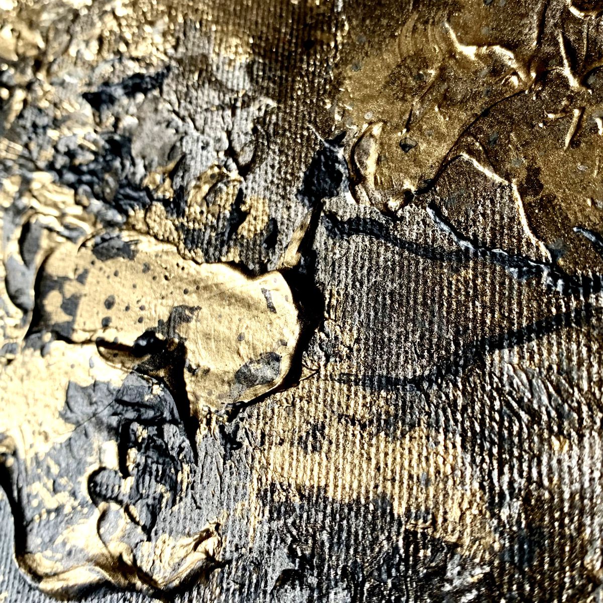 Obraz malowany na płótnie 2215Z "Złote drzewo" 60x60cm