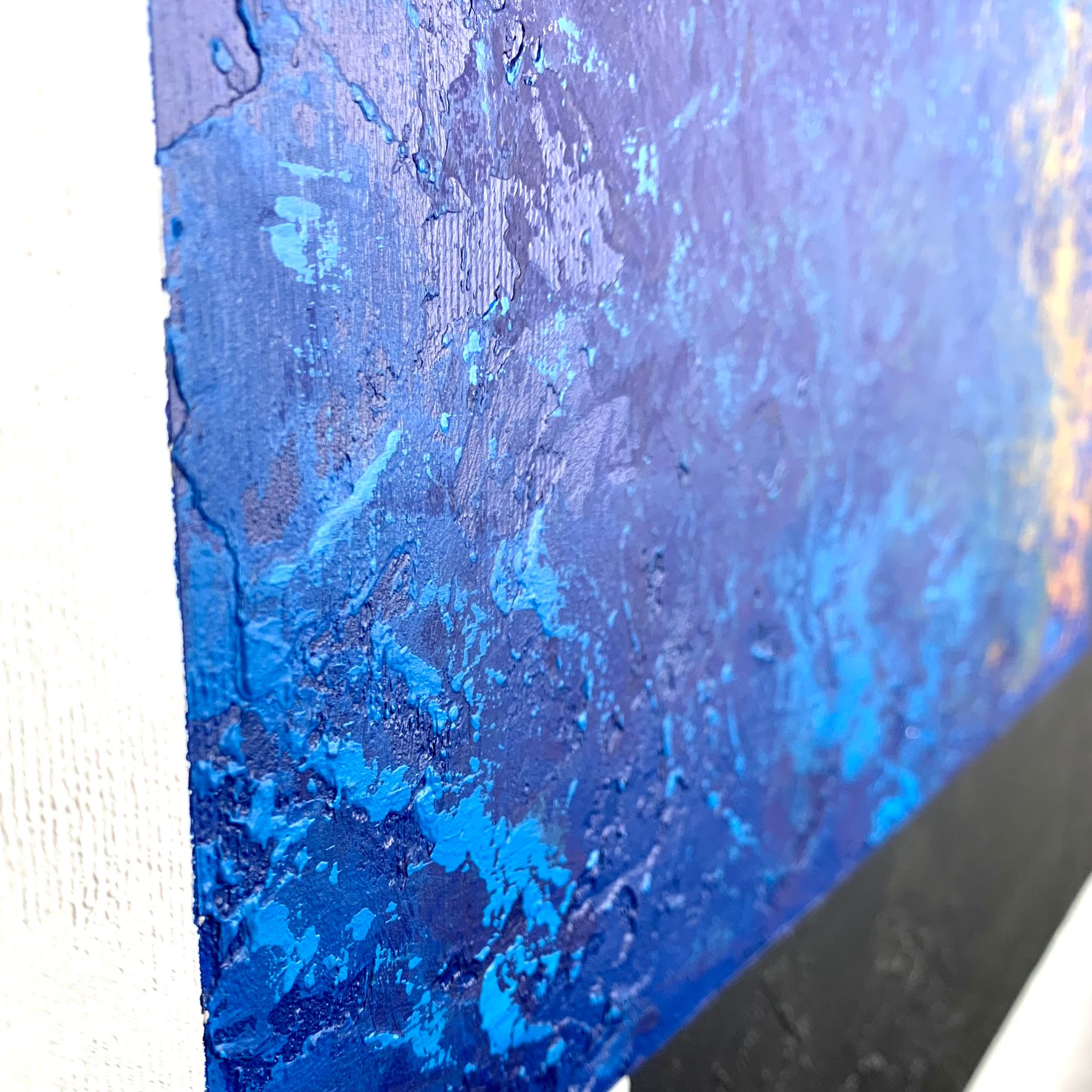 Obraz geometryczny na płótnie 2283Z "Granatowa rozkosz" 100x140cm