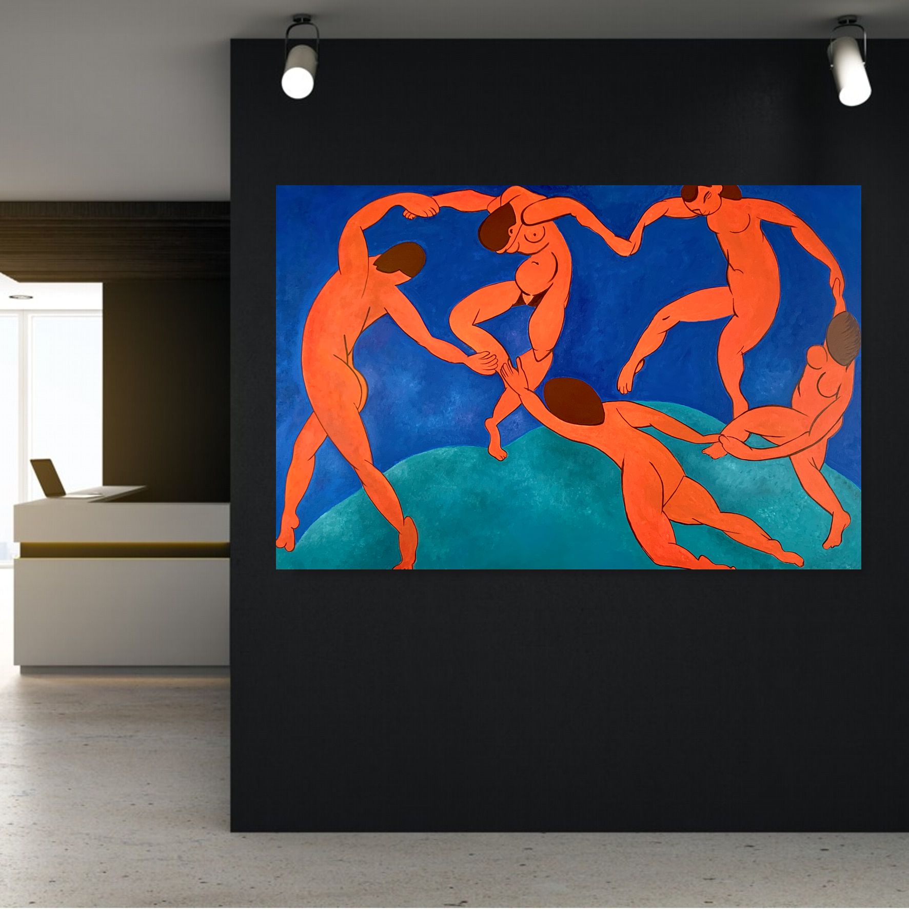 Obraz ręcznie malowany na płótnie 2288Z "Taniec II" Matisse 100x150cm
