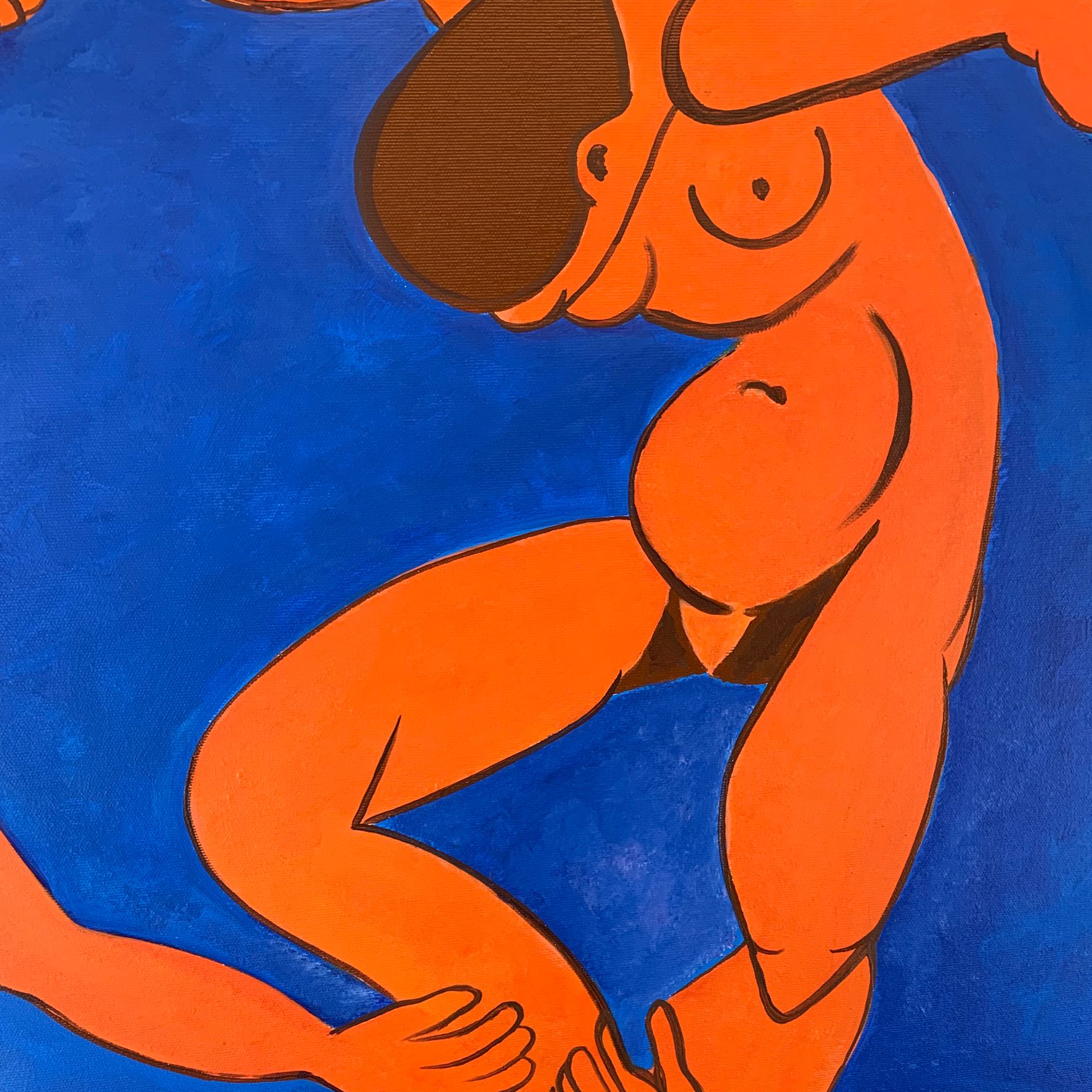 Obraz ręcznie malowany na płótnie 2288Z "Taniec II" Matisse 100x150cm