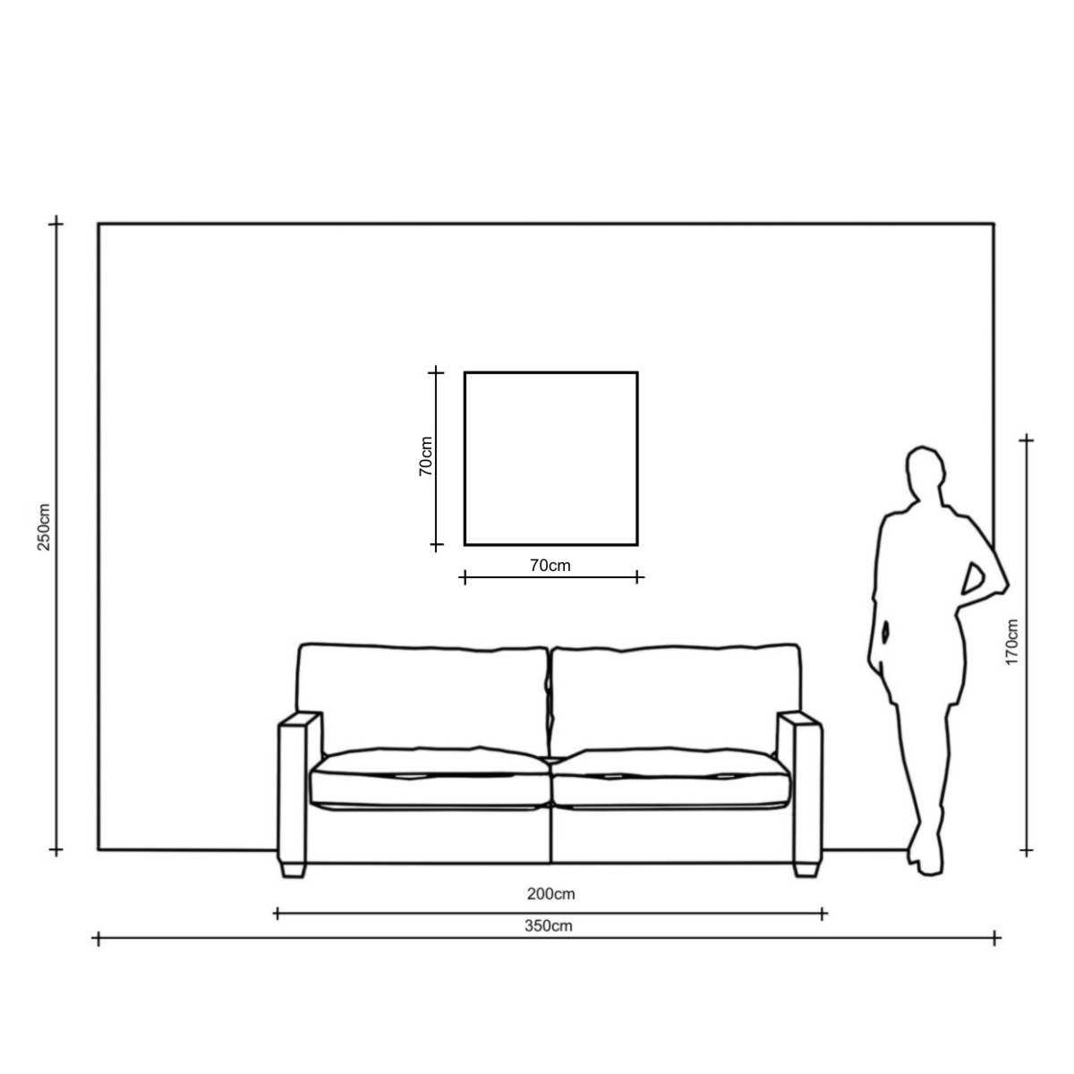 Obraz na płótnie 2242Z "Miedziana metropolia" 70x70cm