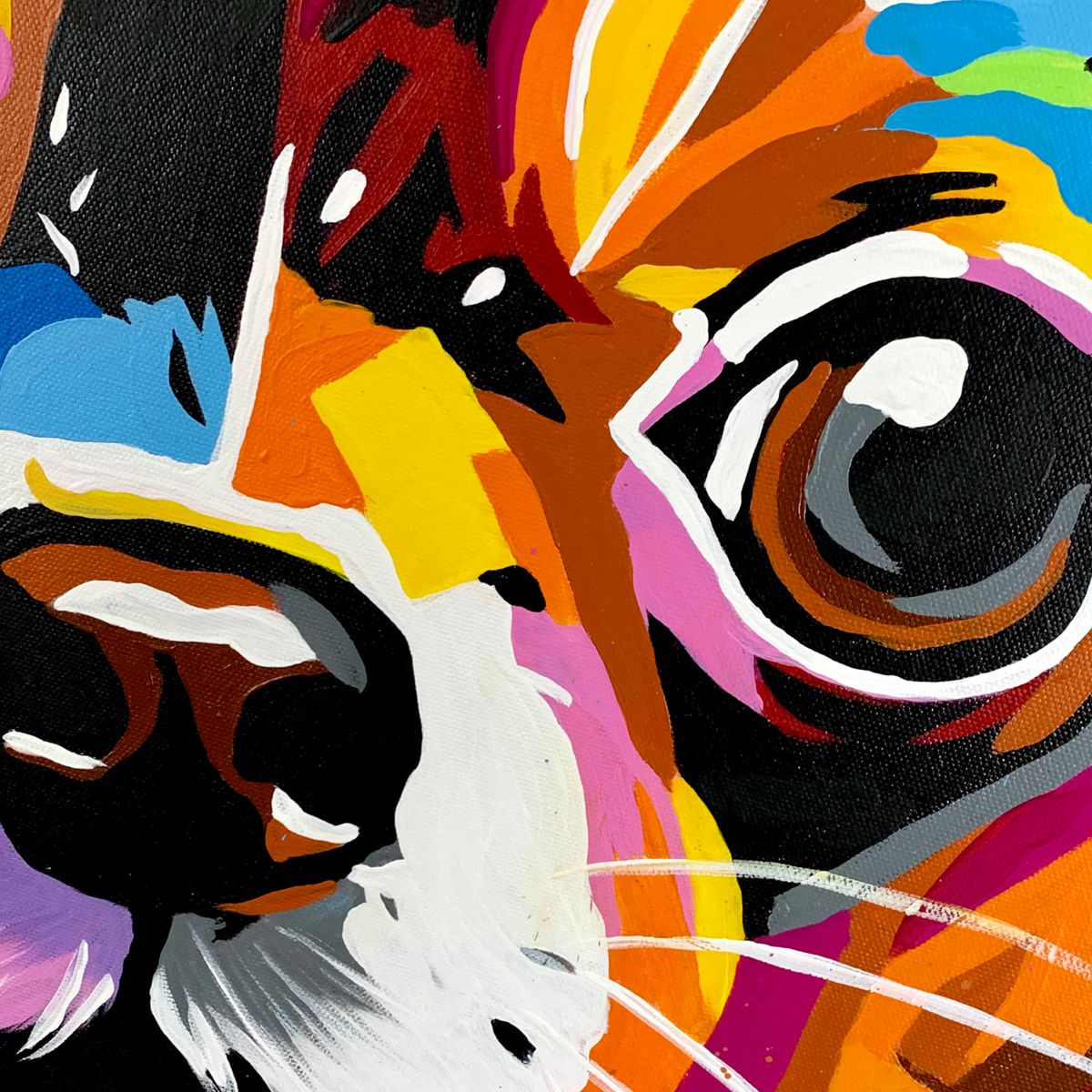 Obrazy na ścianę Obrazy ze zwierzętami 2279Z “Abstrakcyjna chihuahua” 90x90cm