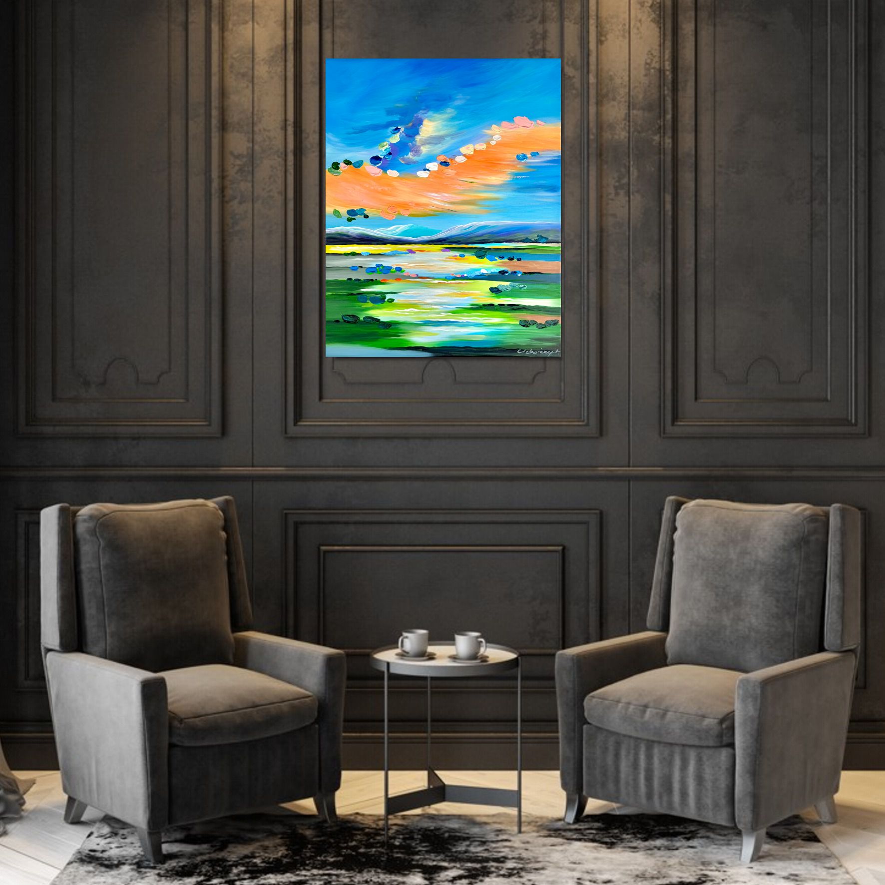 Obraz ręcznie malowany na płótnie, obraz na ścianę, obrazy ręcznie malowane na sprzedaż