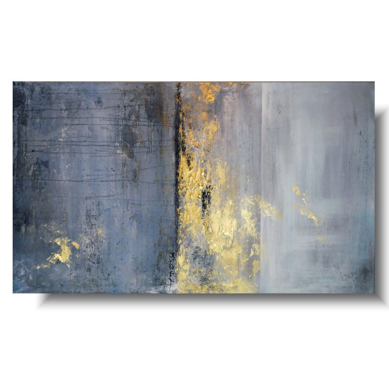 Szaro złota abstrakcja , obrazy na płótnie, obrazy do salonu, obrazy do sypialni, obrazy na ścianę, duże obrazy