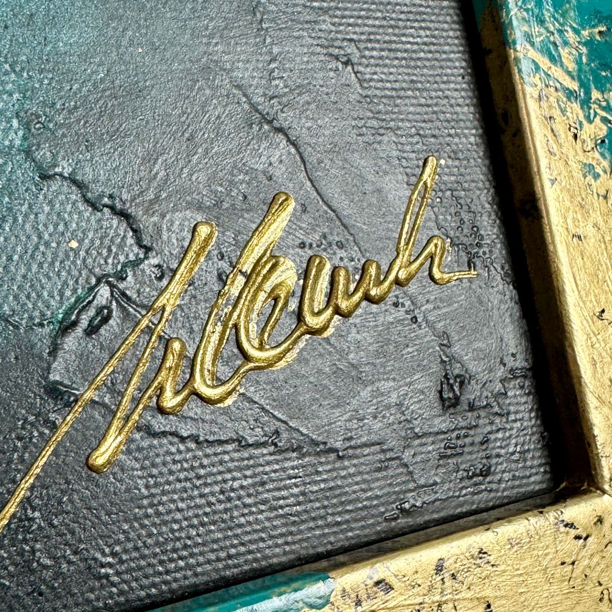 Nowoczesny obraz w ramie 1937Z "Turkusowy horyzont" 100x70cm