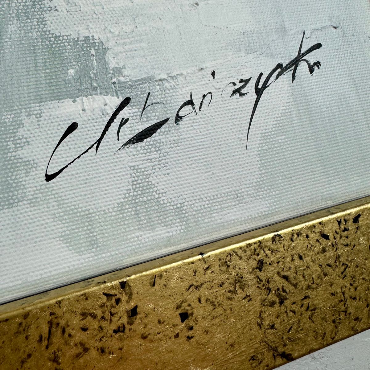 Obraz współczesny abstrakcja 2068Z "Przedwiośnie" 80x90cm