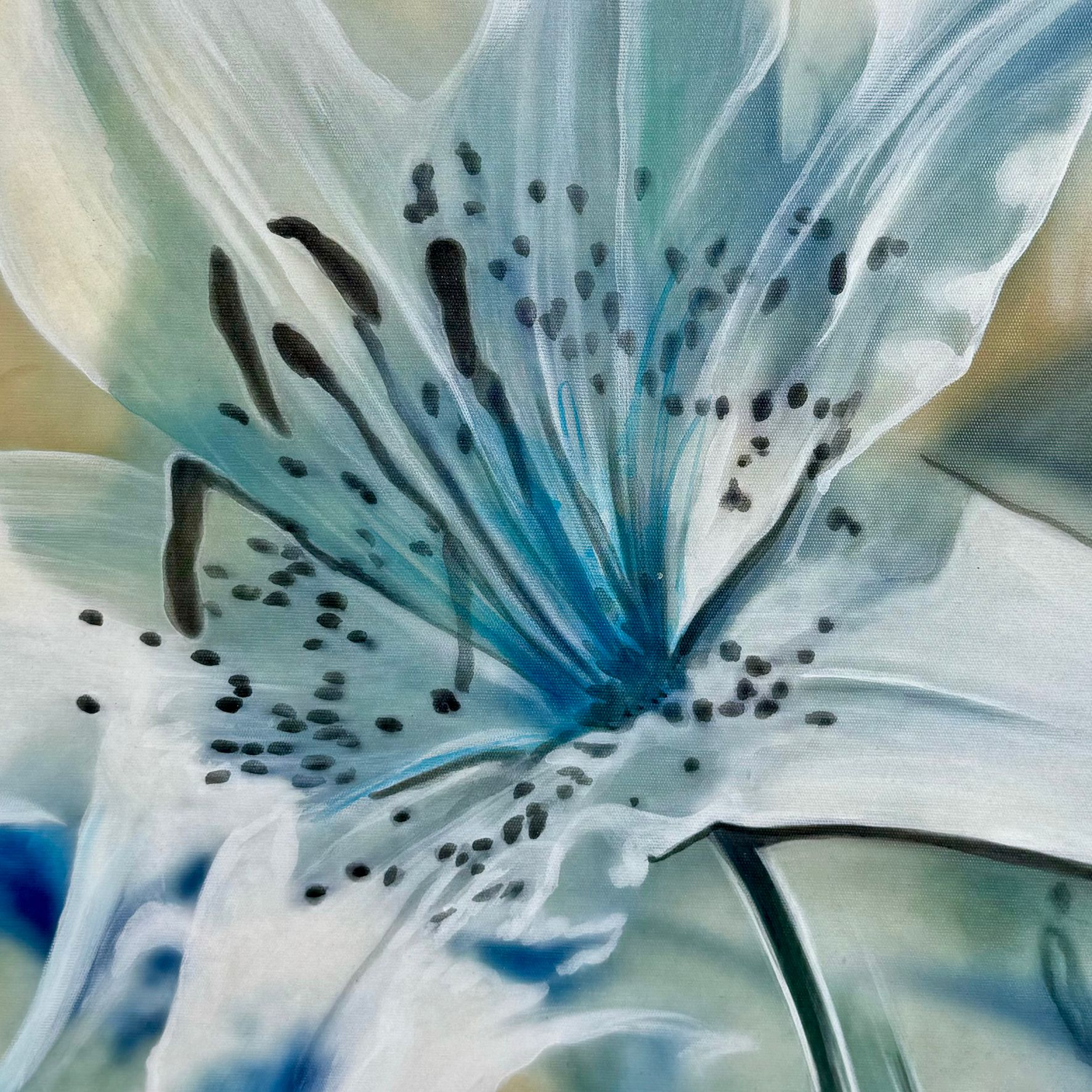 Obraz malowany na płótnie 2319Z "Lilie" 90x120cm