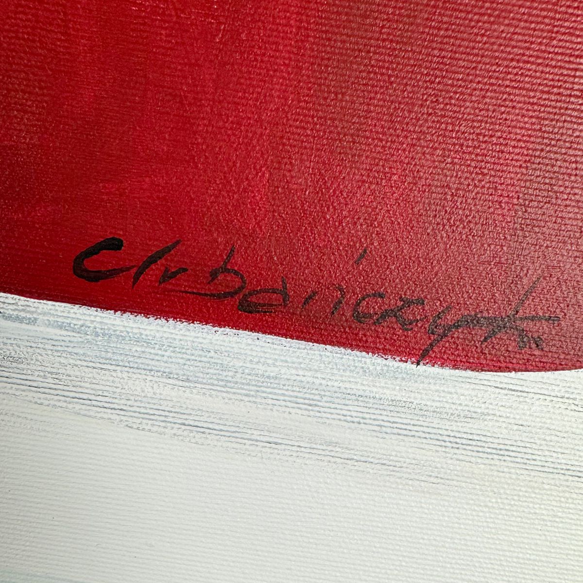 Obraz ręcznie malowany portret 2326Z “Ona i On” 100x100cm