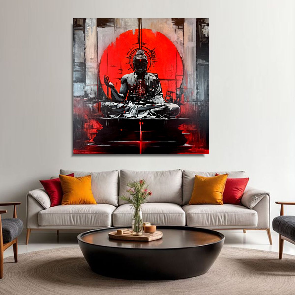 obraz budda, obrazy na płótnie, obrazy ręcznie malowane