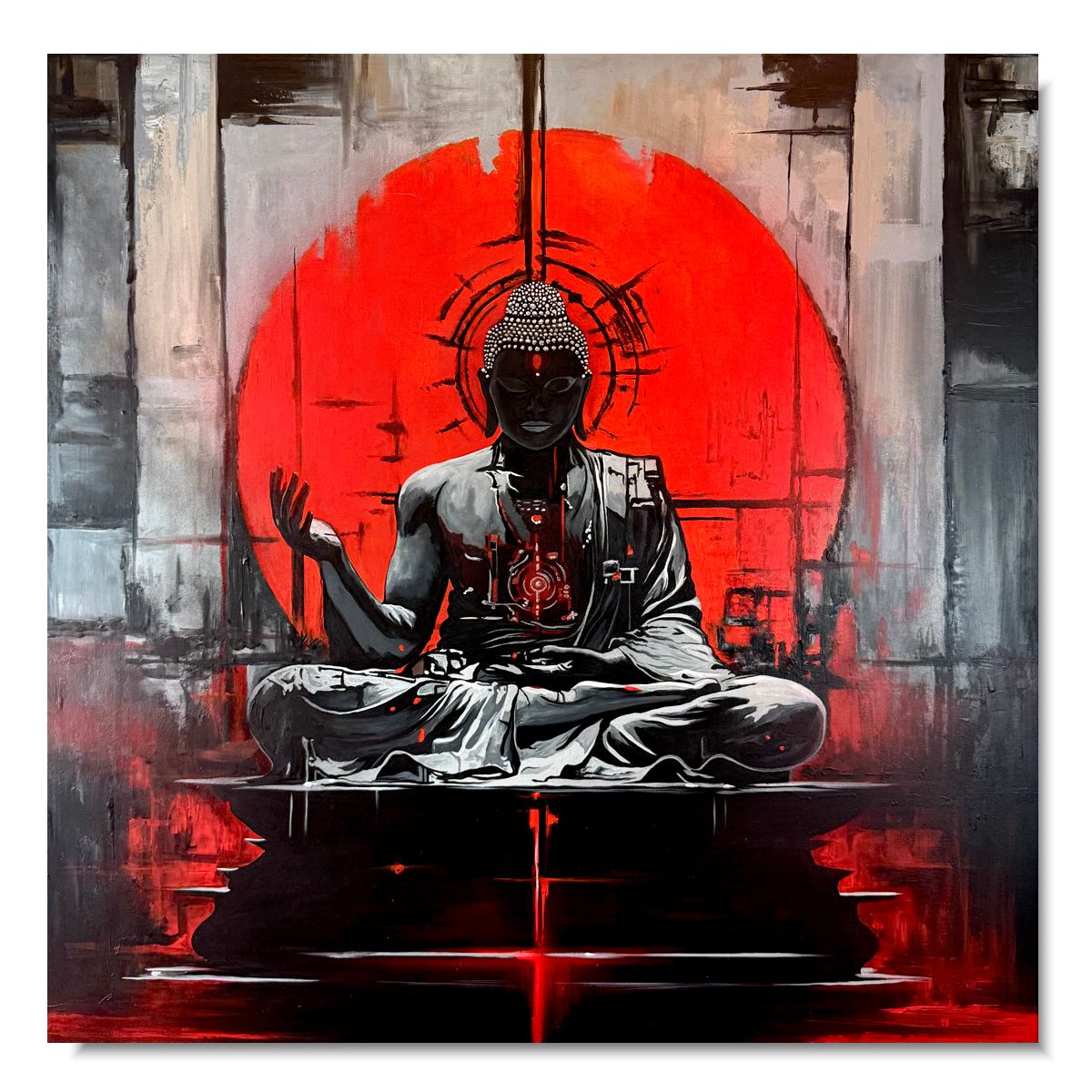 obraz budda, obrazy na płótnie, obrazy ręcznie malowane