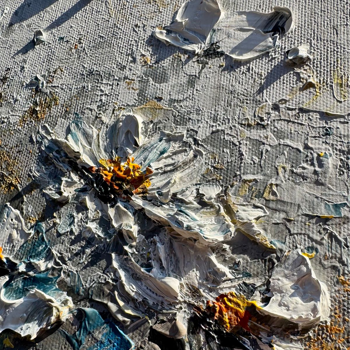 Obraz z kwiatami na płótnie 2354Z “Melancholia” 60x80cm